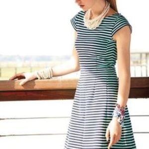 Lilly Pulitzer Briella Striped Ponte Dress in Ottoman White/Navy size XS